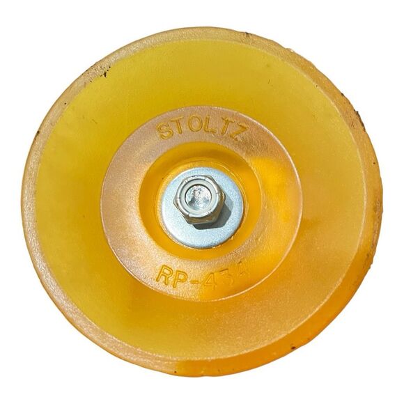 NWT STOLTZ Marine Hourglass Bow Stop Trailer Assembly Amber Size 4" Non Marking - Picture 2 of 5